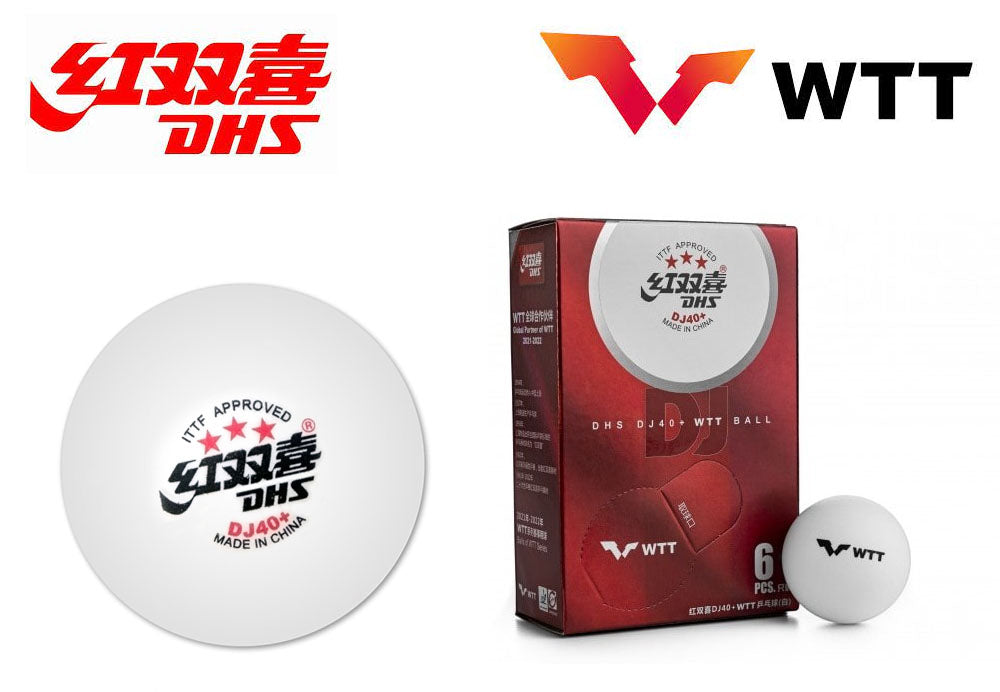 Balles de tennis de table DHS - DJ 40+ WTT