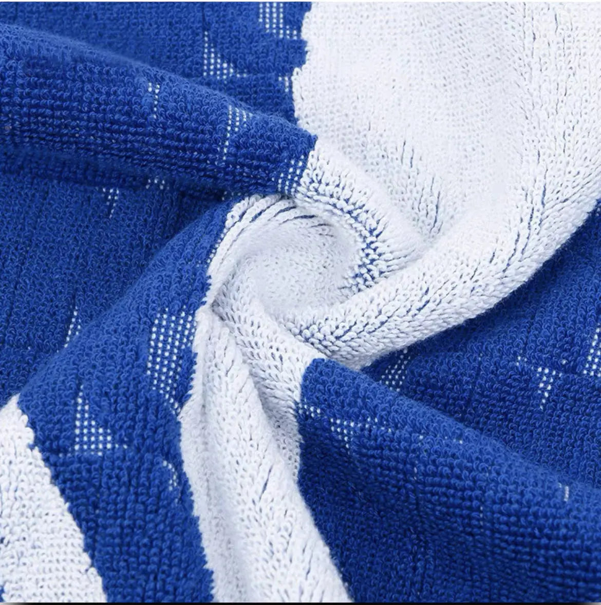 Li-Ning 100% Cotton Towel - Blue / White color
