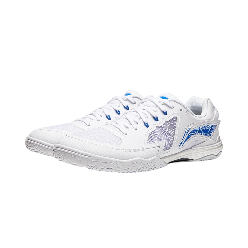 Li Ning New Kirin 3.0 Table Tennis competition shoes 2024 - White / Blue