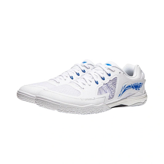 Ping Pong Shoes - Li Ning - New Kirin 3.0 (White / Blue)