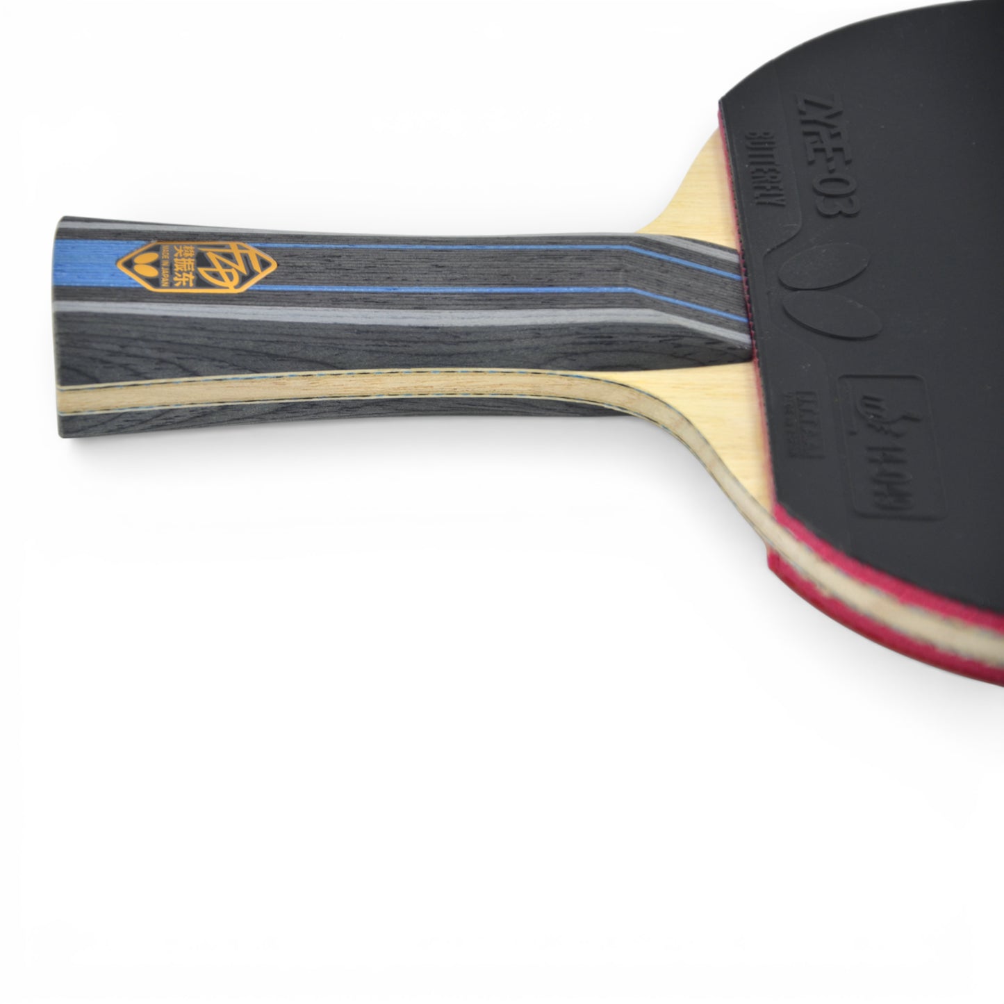 Butterfly Golden Fan Zhendong ALC + Revêtements Pro Japonais Zyre 03 