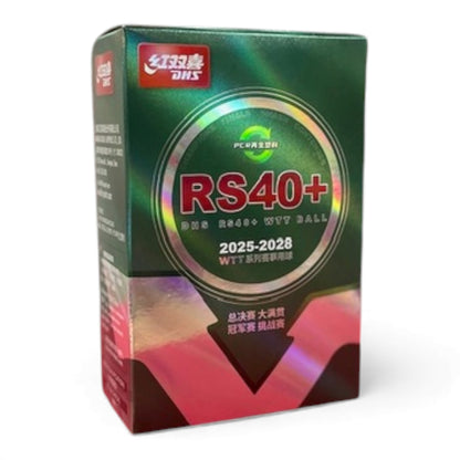 DHS RS40+ WTT Balles de Tennis de Table - Balles Officielles WTT