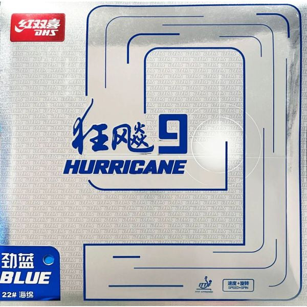 DHS Hurricane 9 farbenfrohe Tischtennisbeläge