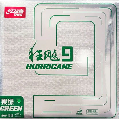 DHS Hurricane 9 colorful rubbers