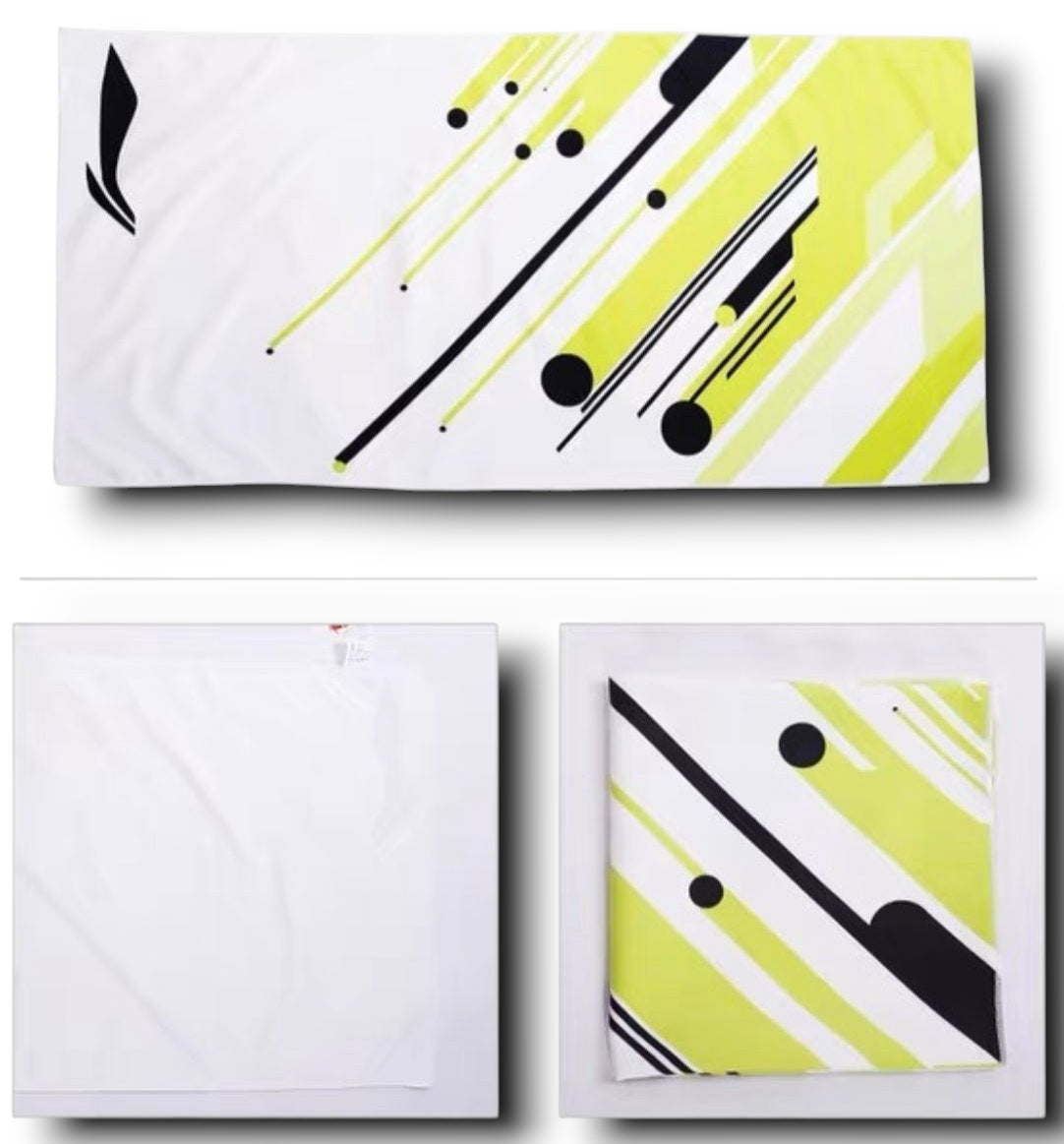 Serviette fine Li-Ning - Couleur Blanc / Vert / Noir