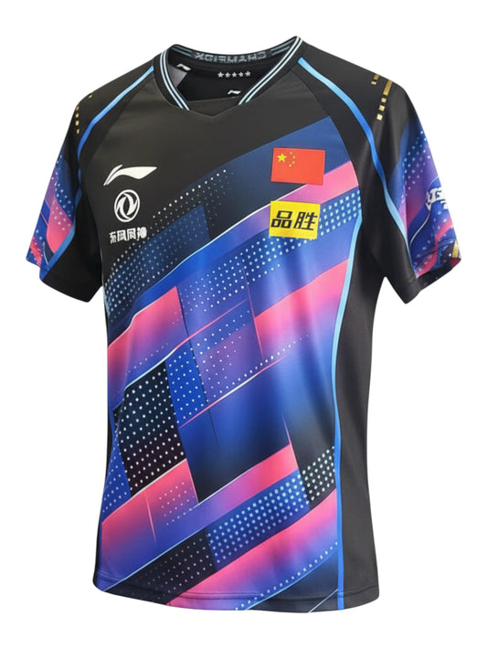 Li-Ning – China National Team 2023 Competition Shirt- Black |  Table Tennis Jersey