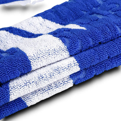 Serviette Li-Ning 100% Coton - Couleur Bleu / Blanc