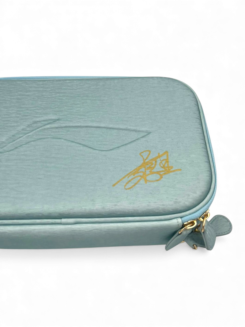 Étui de Raquette de Tennis de Table  Li-Ning Wang Manyu Signature - Bleu Clair