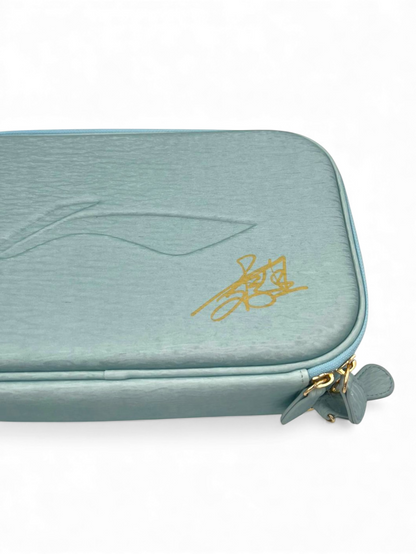 Étui de Raquette de Tennis de Table  Li-Ning Wang Manyu Signature - Bleu Clair