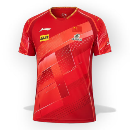 Li-Ning – China National Team 2023 Competition Shirt- Red |  Table Tennis Jersey