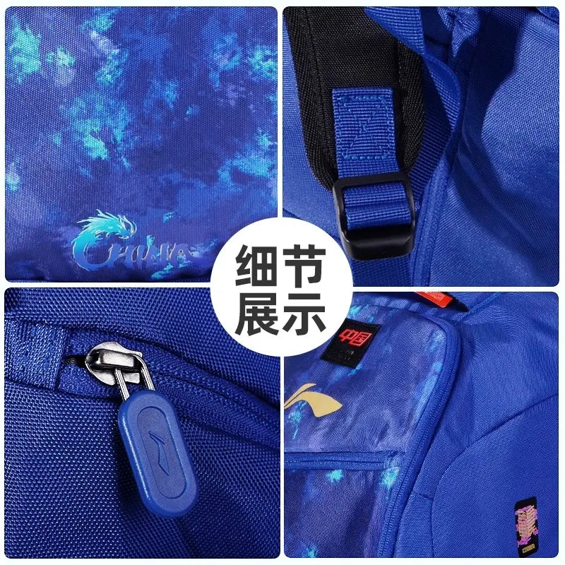 Li-Ning Paris Olympics 2024  Chinese National Team Bagpack (Blue) |Table Tennis Bag