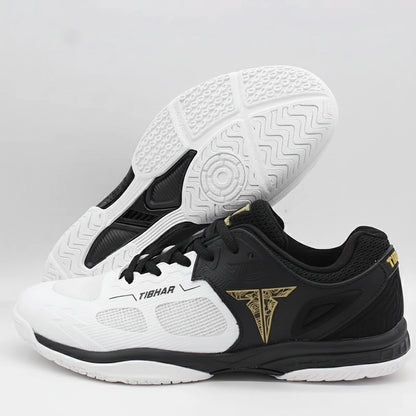 Ping Pong Shoes - Tibhar - Fly Wing 2.0 White/BlackGold