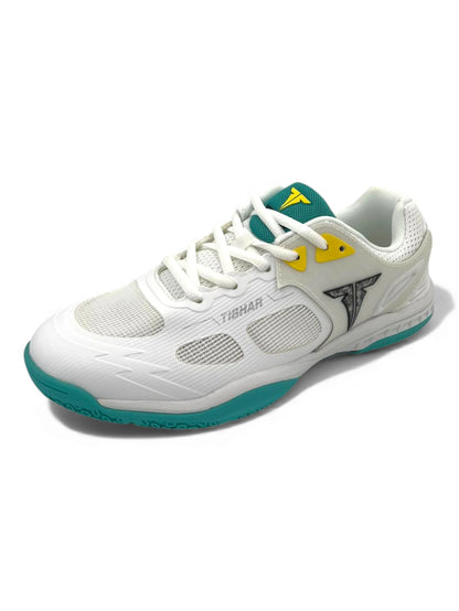Ping Pong Shoes – Tibhar - Fly Wing 2.0 white/Turquoise Blue  Lightweight
