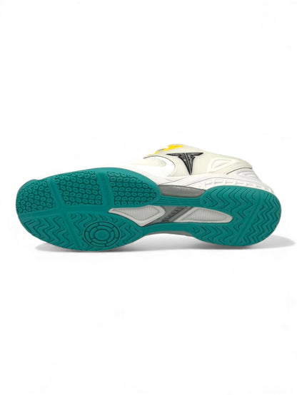 Ping Pong Shoes – Tibhar - Fly Wing 2.0 white/Turquoise Blue  Lightweight
