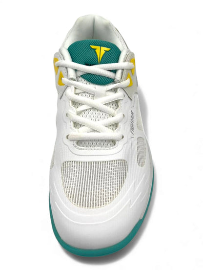 Ping Pong Shoes – Tibhar - Fly Wing 2.0 white/Turquoise Blue  Lightweight