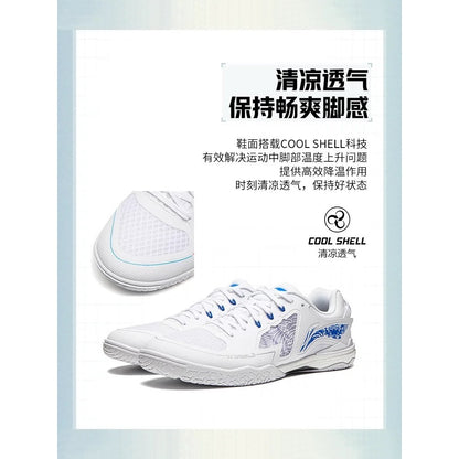 Li Ning New Kirin 3.0 Table Tennis competition shoes 2024 - White / Blue