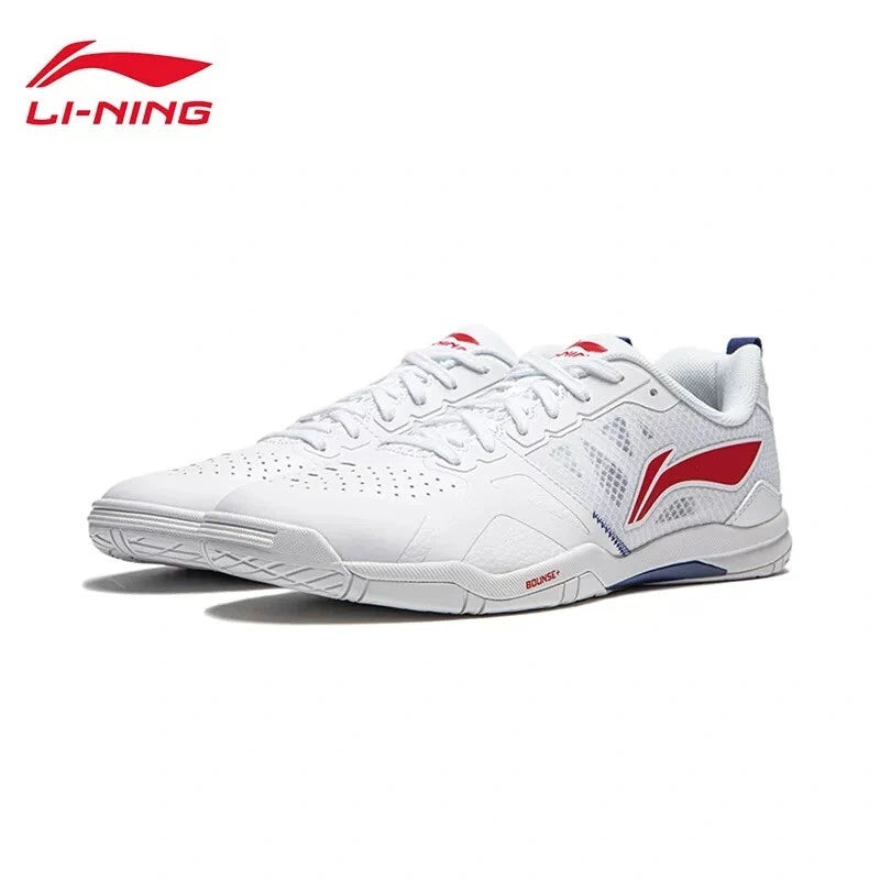 Chaussures de ping-pong - Li-Ning Hawkeye 2.0 PRO (blanc/rouge) Semelle blanche