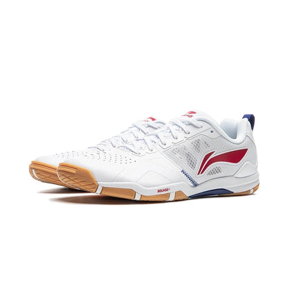 Chaussures de ping-pong - Li-Ning Hawkeye 2.0 PRO (blanc/rouge) Semelle colorée