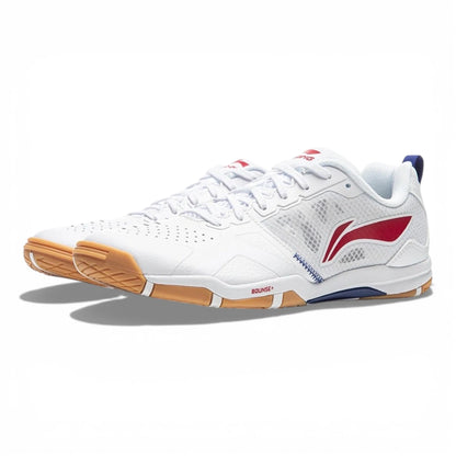 Chaussures de ping-pong - Li-Ning Hawkeye 2.0 PRO (blanc/rouge) Semelle colorée