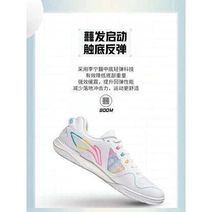 Chaussures de ping-pong - Li Ning New Kirin 3.0 2024(Blanc/Bleu/Jaune/Rose)
