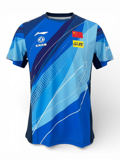 Li-Ning – China National Team 2023 Competition Shirt- Blue|  Table Tennis Jersey